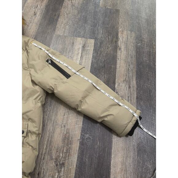 Beverly Hills Polo Club Old Money Beige Puffer Jacket with Faux Fur Hood Size XL - Picture 6 of 8